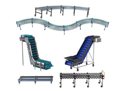 Roller Conveyor collection 3D model