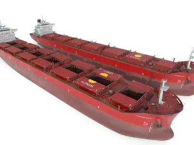 Bulk carrier  3D model