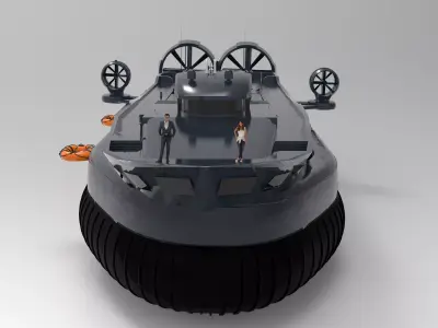 large hovercraft 3D model