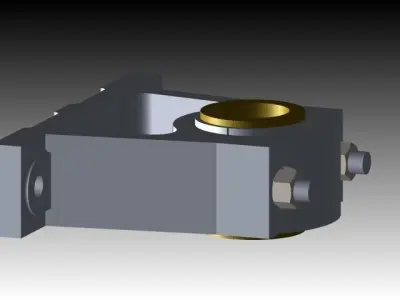 Pedestal Bearing using Top-down Design Free 3D model