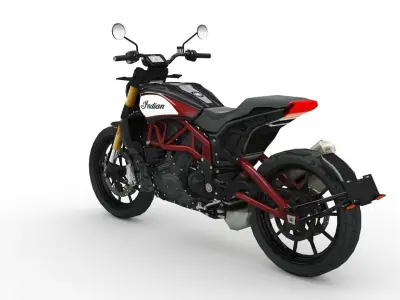 Indian FTR 1200  Low-poly 3D model