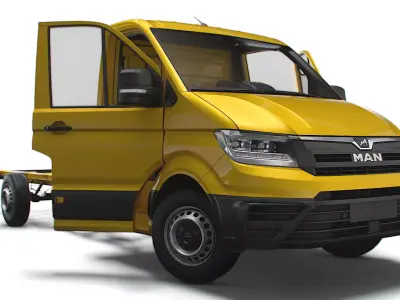MAN TGE Chassis SingleCab L3 HQInterior 2023 3D model