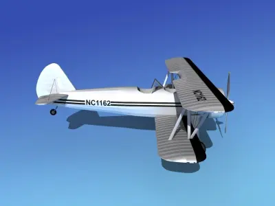 Stearman PT-17 Kaydet Sport V16 3D model