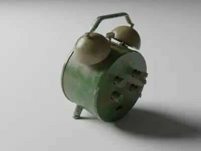 Old Alarm Clock Low-poly 3D model purchase