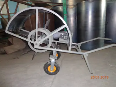 Machine wheeled cart with umbrella Free 3D model