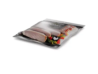 Dried meats Smoked Turkey Breast Low-poly 3D model