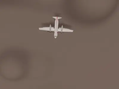 VH-ZZP  Bombardier  low poly Low-poly 3D model