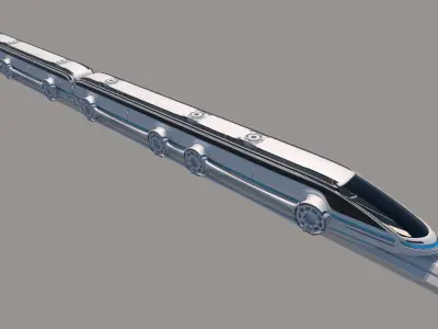 Maglev train-High-speed trains 3D model