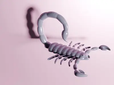 Scorpion Low-poly 3D print model