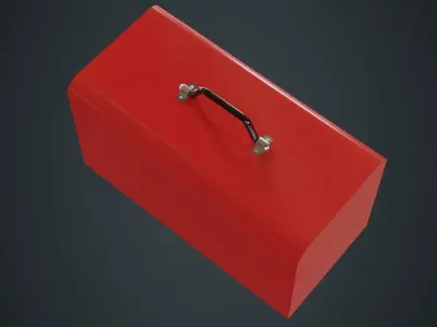 Toolbox 2A Low-poly 3D model