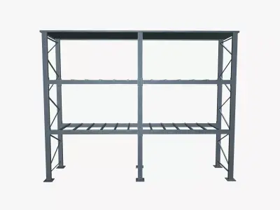 Industrial rack 3D model