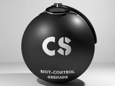 Hand Grenade Tear Gas aka Riot-control Grenade 3D model