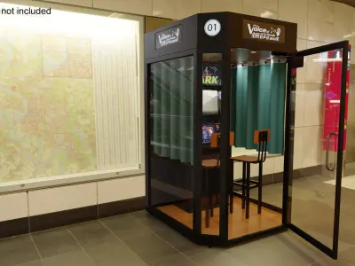  Compact Karaoke Booth Rigged for Cinema 4D 