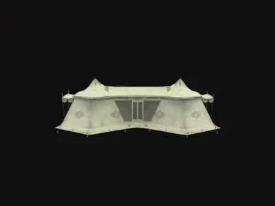 Medieval Tent V04 Low-poly 3D model