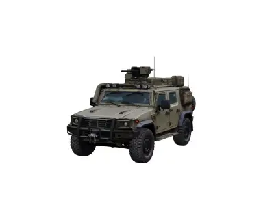 Light Armored Military Vehicle Tactical Patrol Utility Model 3D model