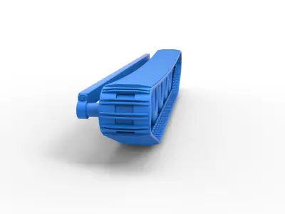 Track of Redneck Rave Mud truck on tracks Scale 1 to 25 3D print model