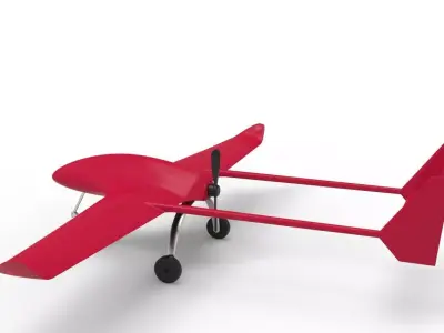 drone toy airplane 3D model