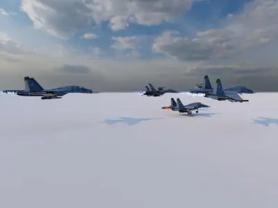 3d Model Sukhoi SU-34 Low-poly 3D model