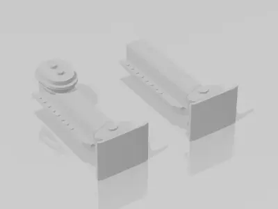 Support legs for Tamiya trailer 1 by 14 scale 3D print model
