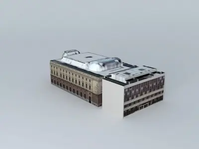 Historical building of Slovak National Theatre Free 3D model