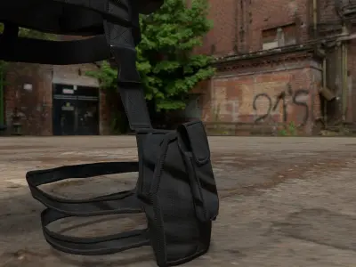 Black Hawk Down Vest 3D model