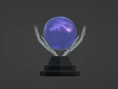Witchball  3DMODEL  part of the Halloween package  Free 3D model