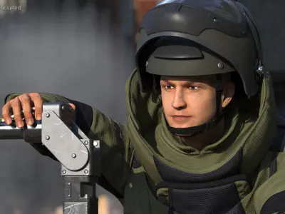  EOD 10 Bomb Suit and Robot 