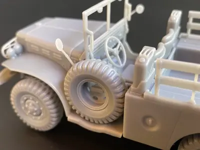 Dodge WC51 - 1-35 scale model kit 3D print model