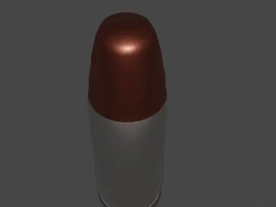 40 cal bullet Free low-poly 3D model