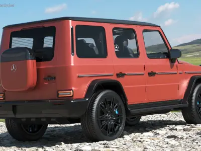 Mercedes-Benz G580 2025 Red 3D model