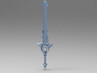 Monster slayer sword 1 Low-poly 3D model