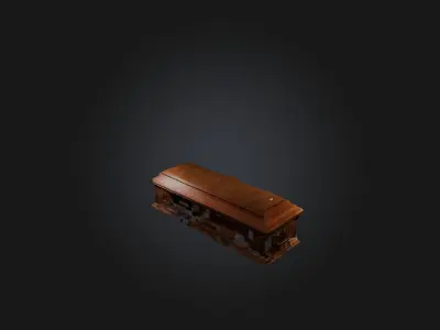 Coffin Low-poly 3D model