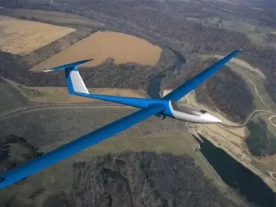  Schleicher ASW 22 Sailplane V07 3D model