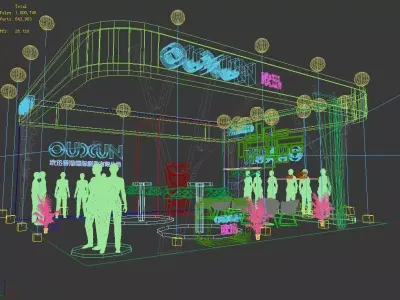 Exhibition - Area - 9X10-3DMAX2009-01 3D model
