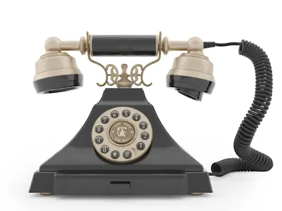 Retro Phone 3D model