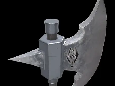 Skyrim Axe Low-poly 3D model