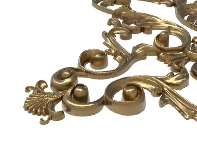 decorative pattern ready for 3D printing 3D model