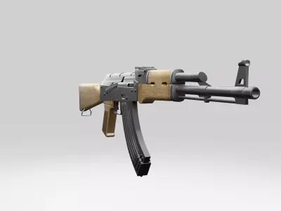 AK 47 3D model 4