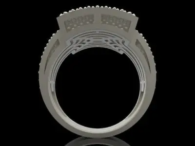 RING ALLURE ANTIQUE 15 3D print model