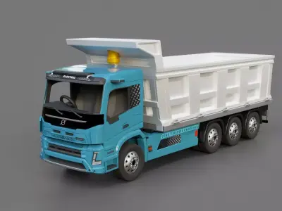 Volvo Electric FMX Dump Truck 3D model