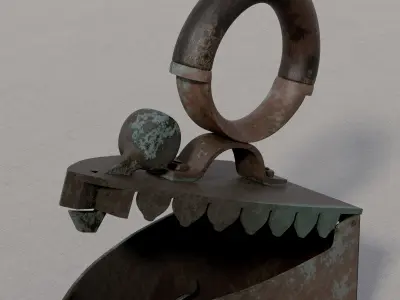 Antique iron 3D model