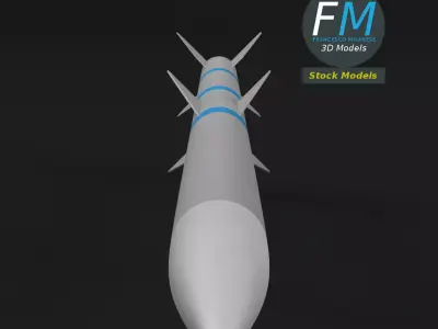 Stylized Air-to-Air Missile base mesh 3D model