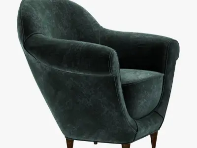 large Italian armchairs by the designer Domenico  Parisi  3D model