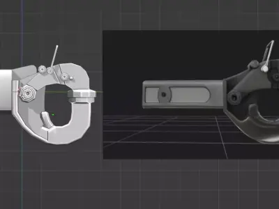 pintle hitch 3d printing product model 3D print model