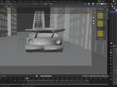 Car Animation  Free 3D model