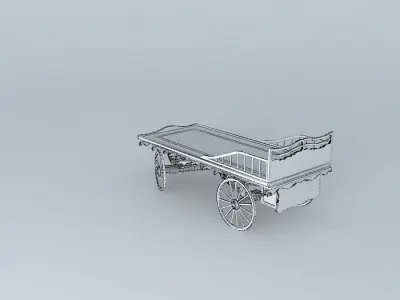 Burton Flatbed Tinker's Wagon Free 3D model
