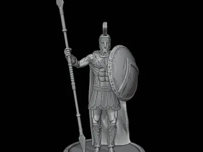 SPARTAN or GREEK WARRIOR ANCIENT Statue  3D model