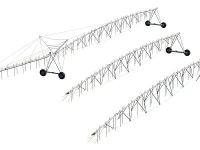 Center Pivot Irrigation System  3D model