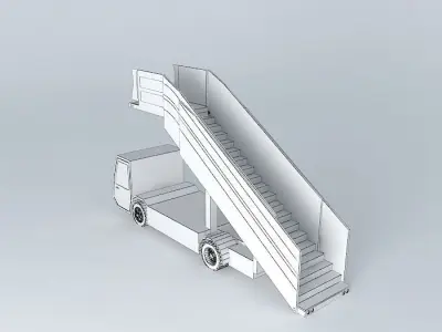 Iberia Airlines Airstairs Free 3D model by 2001kraft