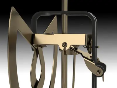 Vintage Letter Scales 3D model